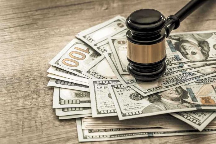 647031994 featured image Gavel on a pile of hundred-dollar bills
