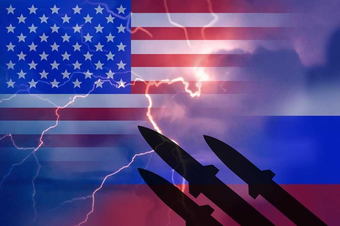 724090102. featured image U S and Russian flags with missiles and lightning