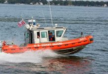 Coast Guard Base ATTACKED – Shots Fired! Coast Guard boat speeding on the water.