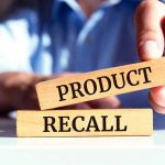Wooden blocks with Product Recall text.