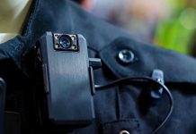 Celebrity Sues To BLOCK Body-Cam Release Body camera attached to a black uniform.