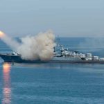 Iran Warships Torched in Seconds—Stunning Footage Warship firing missile in the sea.