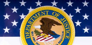 DOJ PURGES Years Of Files – Who’s Behind It? Department of Justice seal on American flag background.