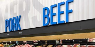 Beef Prices SKYROCKETS Days Before Memorial Day Meat section with packaged pork and beef products