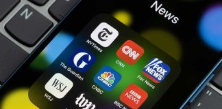 WaPo Editor QUIETLY Deletes Pedophile’s Defense News app icons on a smartphone screen.