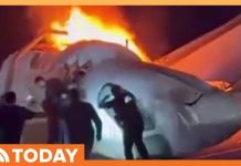 Video: Bystanders Race Toward Plane Wreckage to Free Survivors