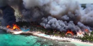 Massive fire breaks out at popular tourist resort in Dominican Republic