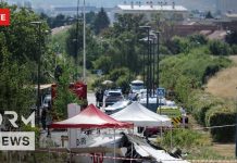 France Plane Crash: Interior Minister Laurent Nunez Visits Tomblaine Disaster Site (LIVE) | AP1G