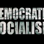 Rep DEMANDS Law Banning Socialists From Serving in Congress Text graphic featuring the words 'Democratic Socialism' over a textured background