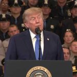 Trump embraces mother whose son was shot and killed, spotlights law enforcement at rally