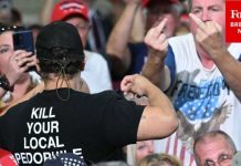 WATCH: Heckler Wearing 'Kill Your Local Pedophile' Shirt Interrupts Trump During Rally