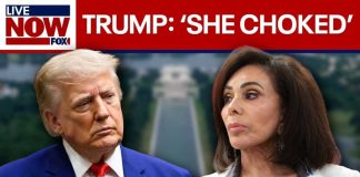 “SHE CHOKED:” Trump criticizes Jeanine Pirro over dropped charges