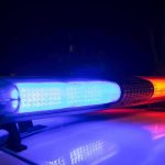 Hollywood Casting Call Predator Exposed Police car light bar flashing blue and red at night