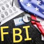 FBI Snubbed Epstein Tip — From Hefner FBI letters with fingerprint sheet, badge, magnifying glass, and US flag