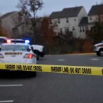Police Officers AMBUSHED In Desert Attack Sheriff's vehicles behind yellow do-not-cross tape