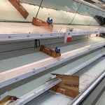 TSA’s NEW Rule: Chickens Allowed, Drinks Not! Empty grocery store refrigerated shelves