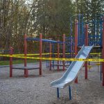 Child Rapist Released – Housed NEXT TO Playground! Playground equipment wrapped with caution tape