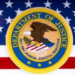 Trump’s Onstage Pardons Jolt DOJ Line Department of Justice seal on American flag background