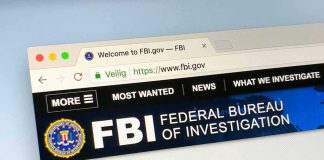 DOJ Drops Bombshell Lawsuit on FBI Top Brass FBI website open in a browser tab