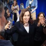 Crowd Silent as Kamala Maniacally Laughs During Campaign Kamala Harris speaks to a crowd as Maya Harris stands nearby