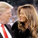 Trump, Melania Sign Joint GROUNDBREAKING Executive Order Donald Trump and Melania Trump looking at each other in a crowd